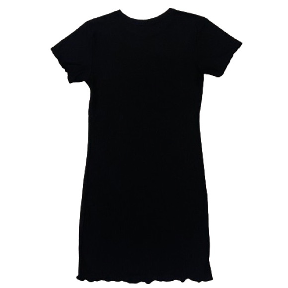 NEW Juicy Couture Black Ribbed Rhinestone Nightgown - Picture 3 of 9